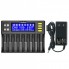 Зарядное устройство для Liitokala Lii-S8, 8 каналов, Ni-Mh/Li-ion/LiFePo4, 220V/12V, LED+LCD