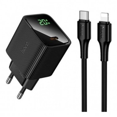 Зарядное устройство от сети HOCO CS82A PD20W 1xType-C + кабель Type-C to Lightning