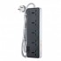 Сетевое зарядное устройство удлинитель Hoco AC13A 3 USB/ Type-C 5 розеток 1m Черный