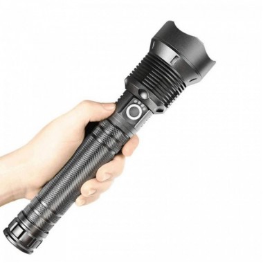 Тактический аккумуляторный фонарик BL X92 P70, 2*18650 Ручной фонарь с USB и зумом