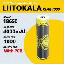 Аккумулятор 18650, LiitoKala King 4000-PCB, 4000mAh, С ЗАЩИТОЙ, ОРИГИНАЛ Аккумулятор 18650, LiitoKala King 4000-PCB, 4000mAh, С ЗАЩИТОЙ, ОРИГИНАЛ