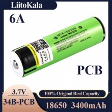 Аккумулятор 18650 LiitoKala Lii 34B PCB 3400mAh с защитой Оригинал Аккумулятор 18650 LiitoKala Lii 34B PCB 3400mAh с защитой Оригинал