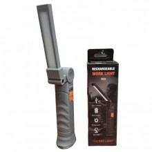 Аккумуляторная складная лампа WORKLIGHT G-52 LED COB поворот на 180° фонарь с магнитом и крючком Серый Аккумуляторная складная лампа WORKLIGHT G-52 LED COB поворот на 180° фонарь с магнитом и крючком Серый