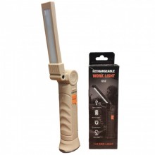 Аккумуляторная складная лампа WORKLIGHT G-52 LED COB поворот на 180° фонарь с магнитом и крючком Светло-Коричневый Аккумуляторная складная лампа WORKLIGHT G-52 LED COB поворот на 180° фонарь с магнитом и крючком Светло-Коричневый