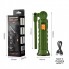 Аккумуляторная складная лампа WORKLIGHT G-52 LED COB поворот на 180° Зелёный