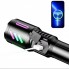 Аккумуляторный фонарь с флуоресцентной окраской 1143-TG, PM10-TG, 1x26650, Power Bank, ЗУ Type-C