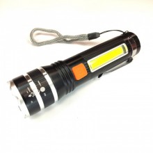 Аккумуляторный фонарь X-Balog BL-511-P50+COB с боковым светом Чёрный Аккумуляторный фонарь X-Balog BL-511-P50+COB с боковым светом Чёрный