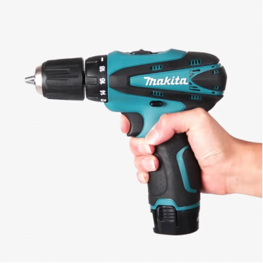 Аккумуляторный шуруповёрт 12V с набором Makita DF330DWE, набор бит и запасной аккумулятор