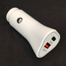 Авто USB зарядка адаптер YY-C06 от прикуривателя 12v зарядное Белый Авто USB зарядка адаптер YY-C06 от прикуривателя 12v зарядное Белый
