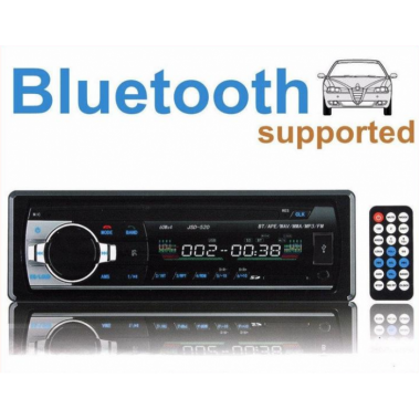 Автомагнитола MP3-SA-520 ISO, 1DIN/Bluetooth Магнитола с подсветкой в ​​авто