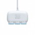 Автомобильное зарядное устройство Тройник разветвитель 3 выхода + 2USB 2.1A Hoco C1 USB Hub Белый