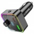 Автомобильный FM-трансмиттер модулятор Bluetooth MP3 HOCO E81 Fantasy 30w, PD/QC, USB-C/ 1xUSB-A