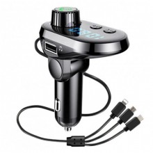 Автомобильный FM трансмиттер модулятор Q15 Bluetooth Чёрный Автомобильный FM трансмиттер модулятор Q15 Bluetooth Чёрный