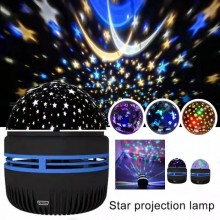Ночник проектор Led Mini Magic Ball питание USB диско лампа Чёрный Ночник проектор Led Mini Magic Ball питание USB диско лампа Чёрный
