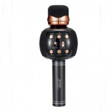 Беспроводной микрофон караоке блютуз WSTER WS-2911 Bluetooth динамик USB Чёрный Беспроводной микрофон караоке блютуз WSTER WS-2911 Bluetooth динамик USB Чёрный