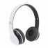 Беспроводные Наушники P-47 Bluetooth + MicroSD + FM Радио чёрные с белым