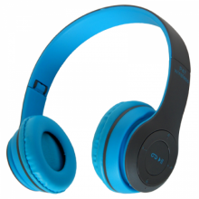 Беспроводные Наушники P-47 Bluetooth + MicroSD + FM Радио Синие Беспроводные Наушники P-47 Bluetooth + MicroSD + FM Радио Синие