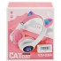 Беспроводные наушники с кошачьими ушками и RGB подсветкой Cat VZV-23M Розовые
