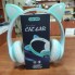 Беспроводные наушники с кошачьими ушками и RGB подсветкой Cat VZV-24M Бирюзовые