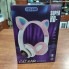 Беспроводные наушники с кошачьими ушками и RGB подсветкой Cat VZV-24M Розовые