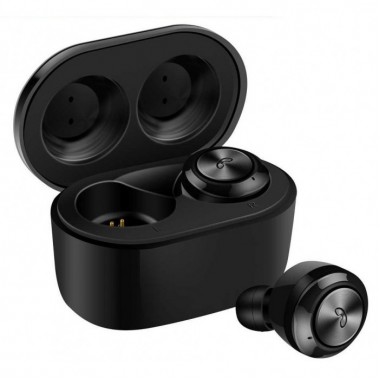 Беспроводные стерео наушники Air Twins A6 TWS Bluetooth + бокс Чёрные