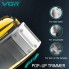 Электробритва VGR V-332 шейвер, двойное лезвие, триммер для бороды, LED Display Золотой