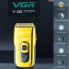 Электробритва VGR V-332 шейвер, двойное лезвие, триммер для бороды, LED Display Золотой