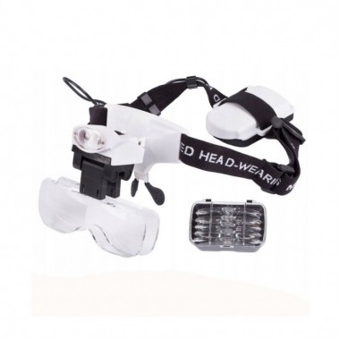 Бинокуляр Magnifier 9892C2 LED 1x-6x / бинокулярные очки с увеличением