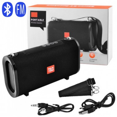 Портативная Bluetooth колонка TG123 10W радио Черная