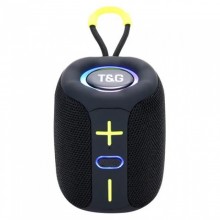 Портативная Bluetooth колонка TG658 8W с RGB подсветкой Черная