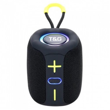 Портативная Bluetooth колонка TG658 8W с RGB подсветкой Черная