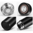 Бутылка термос с индикацией температуры для воды напитков стальной 500 мл Smart CUP Чёрный