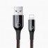 Кабель Baseus C-shaped Light Intelligent Power-Off Cable Lightning – USB 1.0 м 2.4 A (CALCD-01) Чёрный Оригинал