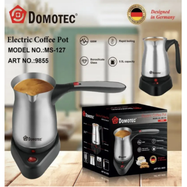 Электрическая мини кофеварка электротурка Domotec MS-127 0.5л 600Вт
