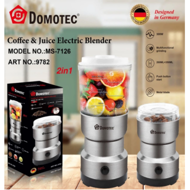 Электрический блендер-кофемолка Domotec MS-7126 300 Вт 200 мл