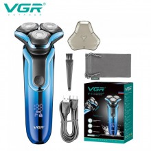 Электробритва аккумуляторная VGR V-313 BLUE, роторная, влагозащита IPX7 Электробритва аккумуляторная VGR V-313 BLUE, роторная, влагозащита IPX7