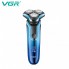 Электробритва аккумуляторная VGR V-313 BLUE, роторная, влагозащита IPX7