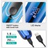 Электробритва аккумуляторная VGR V-313 BLUE, роторная, влагозащита IPX7
