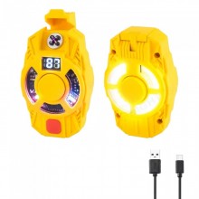 Электроимпульсная зажигалка D73-1-COB дуговая usb зажигалка с фонариком в кейсе Желтая Электроимпульсная зажигалка D73-1-COB дуговая usb зажигалка с фонариком в кейсе Желтая