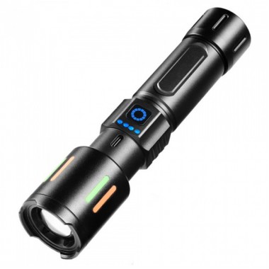 Фонарь ручной FLUORESCENCE COBA CB-611-TG, индикация заряда, 1x26650/3xAAA, ЗУ Type-C, zoom