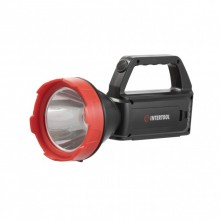 Фонарь аккумуляторный 1 LED + 1 COB, power bank, индикатор заряда, солнечная панель INTERTOOL LB-0107