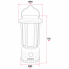 Фонарь для кемпинга подвесной 1 LED + 8 SMD INTERTOOL LB-0210