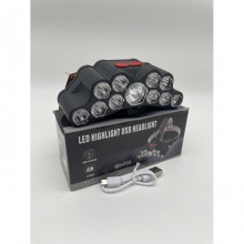 Фонарь налобный аккумуляторный HeadLamp SH-T11 на голову 11 диодов Фонарь налобный аккумуляторный HeadLamp SH-T11 на голову 11 диодов