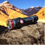 Фонарь ручной аккумуляторный Arexes BL-736-T6 1 режим с клипсой и зумом 18650 фонарик