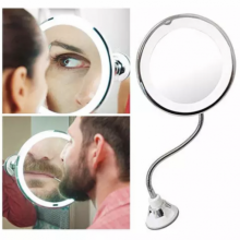 Гибкое зеркало на присоске с 10x увеличением и подсветкой LED MIRROR 10X Гибкое зеркало на присоске с 10x увеличением и подсветкой LED MIRROR 10X