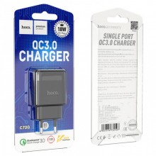 Зарядное устройство Hoco C72Q Glorious быстрая зарядка QC3.0 18W (1USB/3A) Черный Зарядное устройство Hoco C72Q Glorious быстрая зарядка QC3.0 18W (1USB/3A) Черный