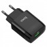 Зарядное устройство Hoco C72Q Glorious быстрая зарядка QC3.0 18W (1USB/3A) с кабелем Type-C Черный