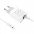 Сетевое зарядное устройство Hoco C80A Rapido PD18W+QC3.0 charger set Type-C to Lightning