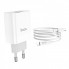 Сетевое зарядное устройство Hoco C80A Rapido PD18W+QC3.0 charger set Type-C to Lightning