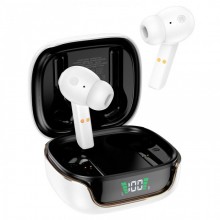 Беспроводные сенсорные Bluetooth TWS наушники HOCO EW18 с зарядным кейсом Белые Беспроводные сенсорные Bluetooth TWS наушники HOCO EW18 с зарядным кейсом Белые
